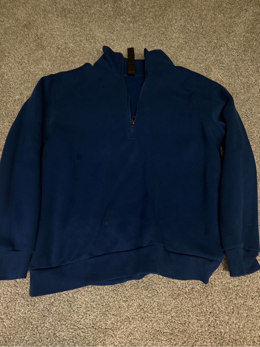 Lululemon Men's Navy Quarter-Zip Pullover Sweater